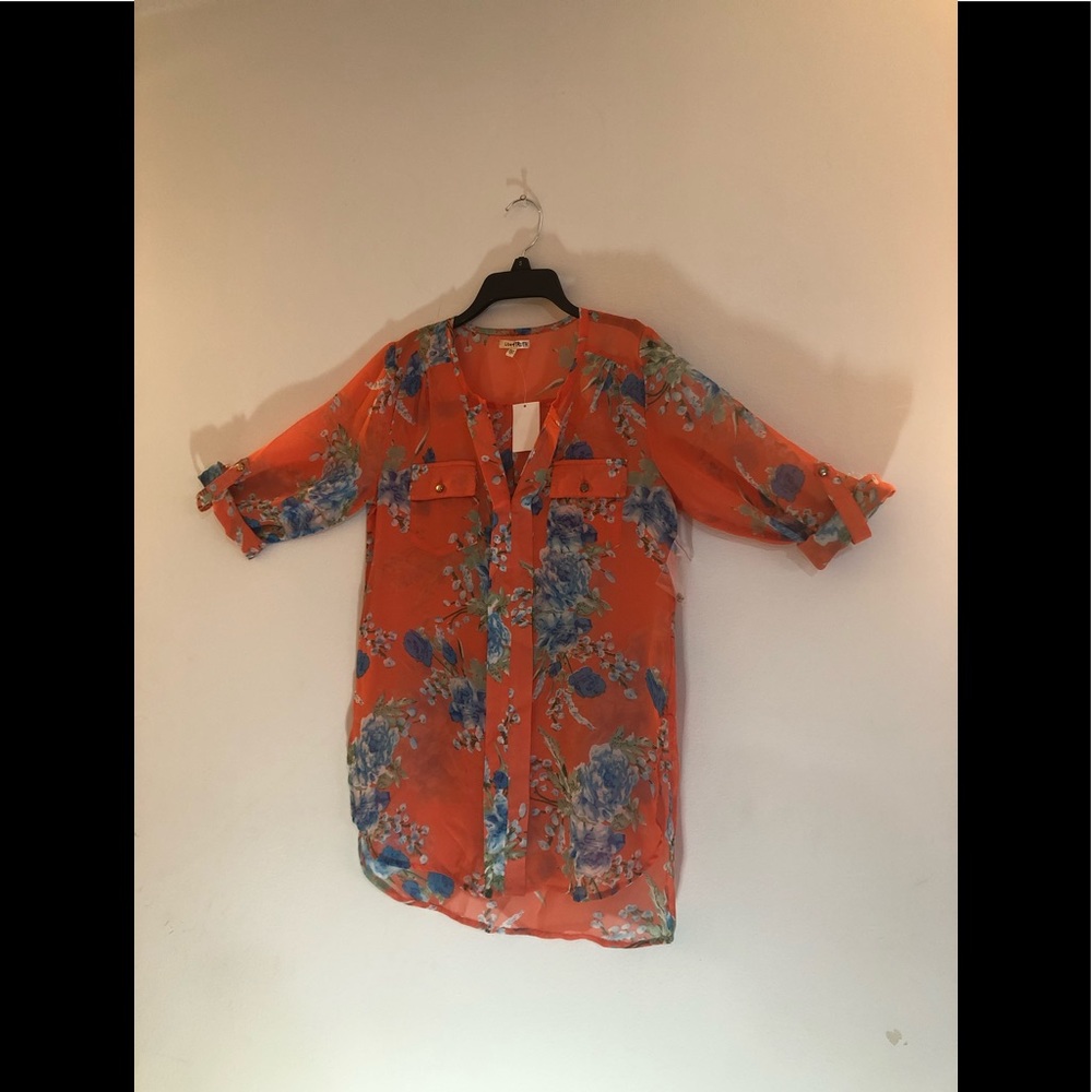 Long Sheer Shirt NEW